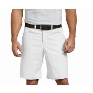 Dickies Men's Utility Shorts Size 40 11” Inseam Relaxed Fit White Tool Pockets